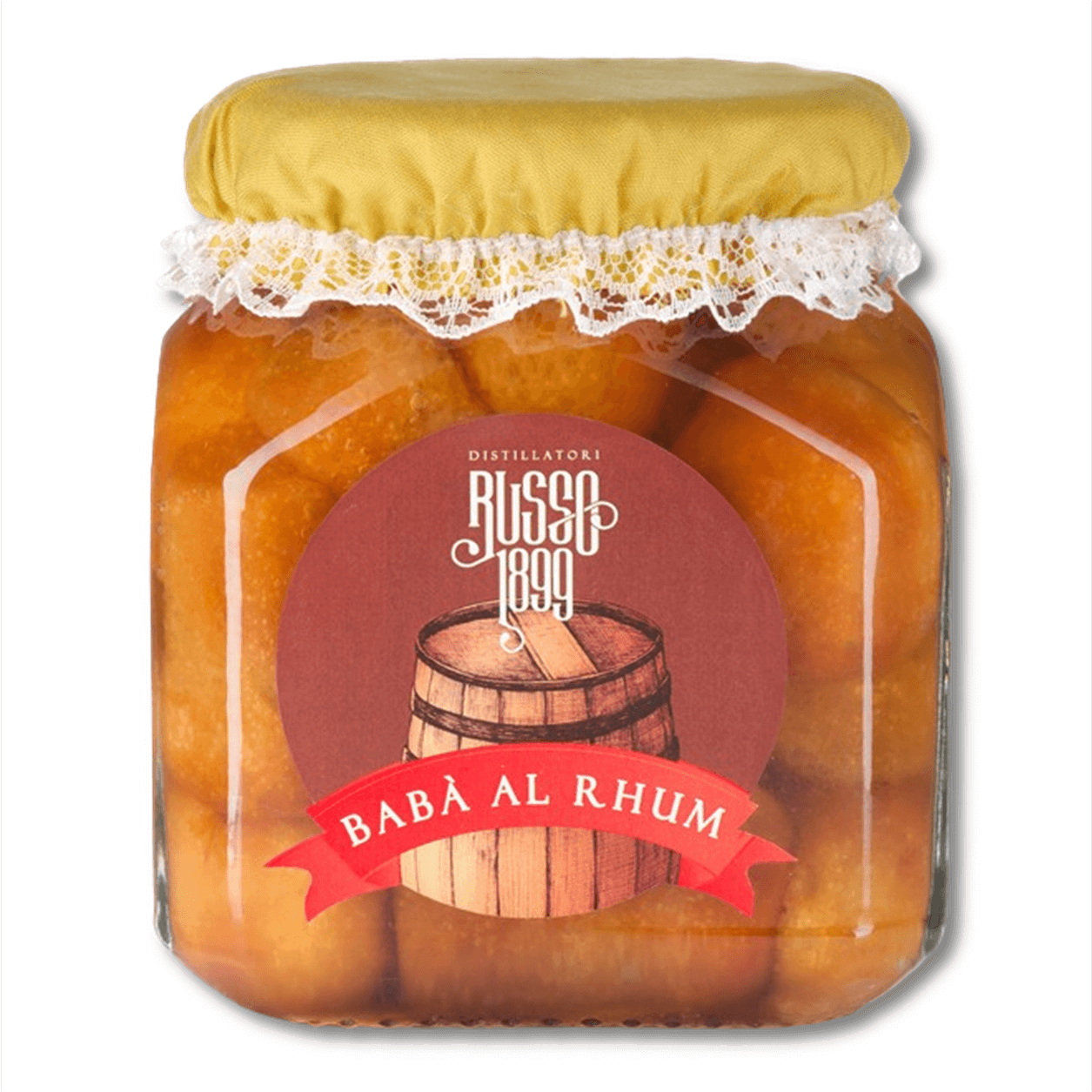 L'impasto ed i tempi di lievitazione sono i due principali fattori che rendono unico il nostro babà.
È lasciato lievitare a lungo e poi cotto con forno molto caldo che ne imprime un colore ambrato ed intenso.
Solo dopo qualche giorno viene immerso nel suo liquido caldo di zucchero e rum.