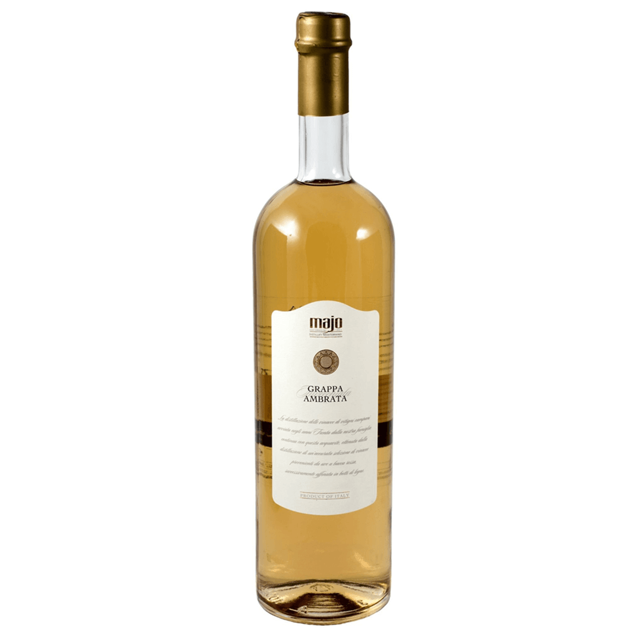 Grappa invecchiata, prodotta da una selezione di vinacce autoctone, esprime tutto il carattere e l'essenza dei grandi vitigni campani a bacca bianca
Priva di ogni tipo di aroma aggiunto.
Limpida, cristallina e brillante.
Fragranze di vinacce in evidenza.
Asciutta e delicata.
Affinata in botti di rovere.