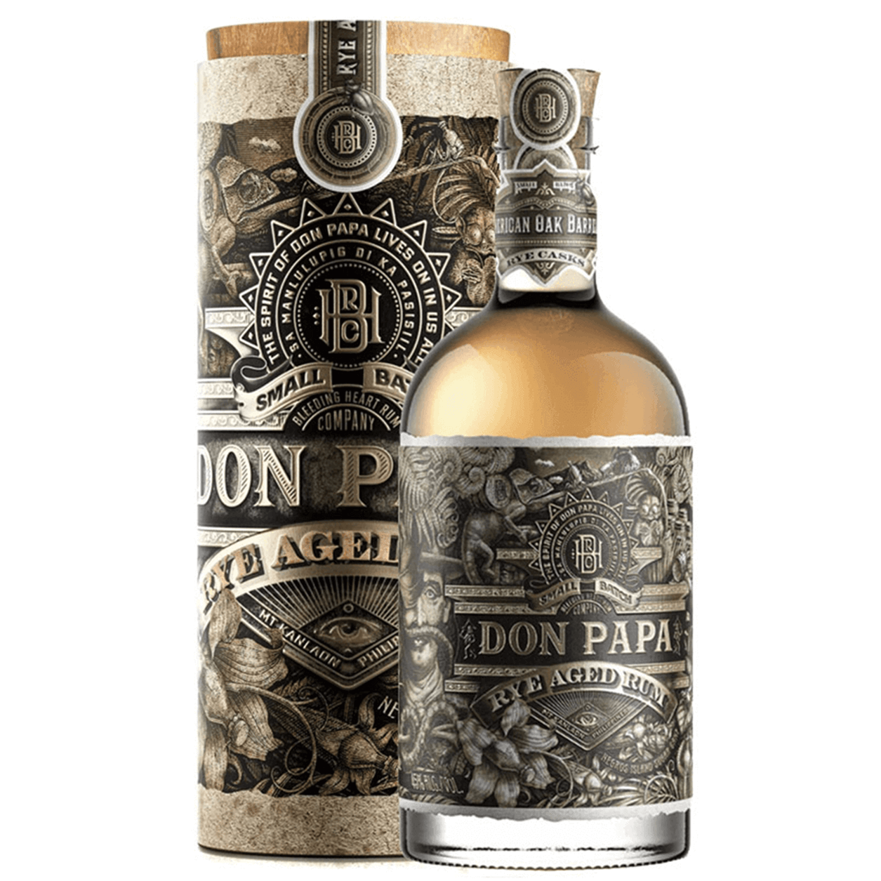 Rum Don Papa Rye aged botte da Whiskey (in astuccio)