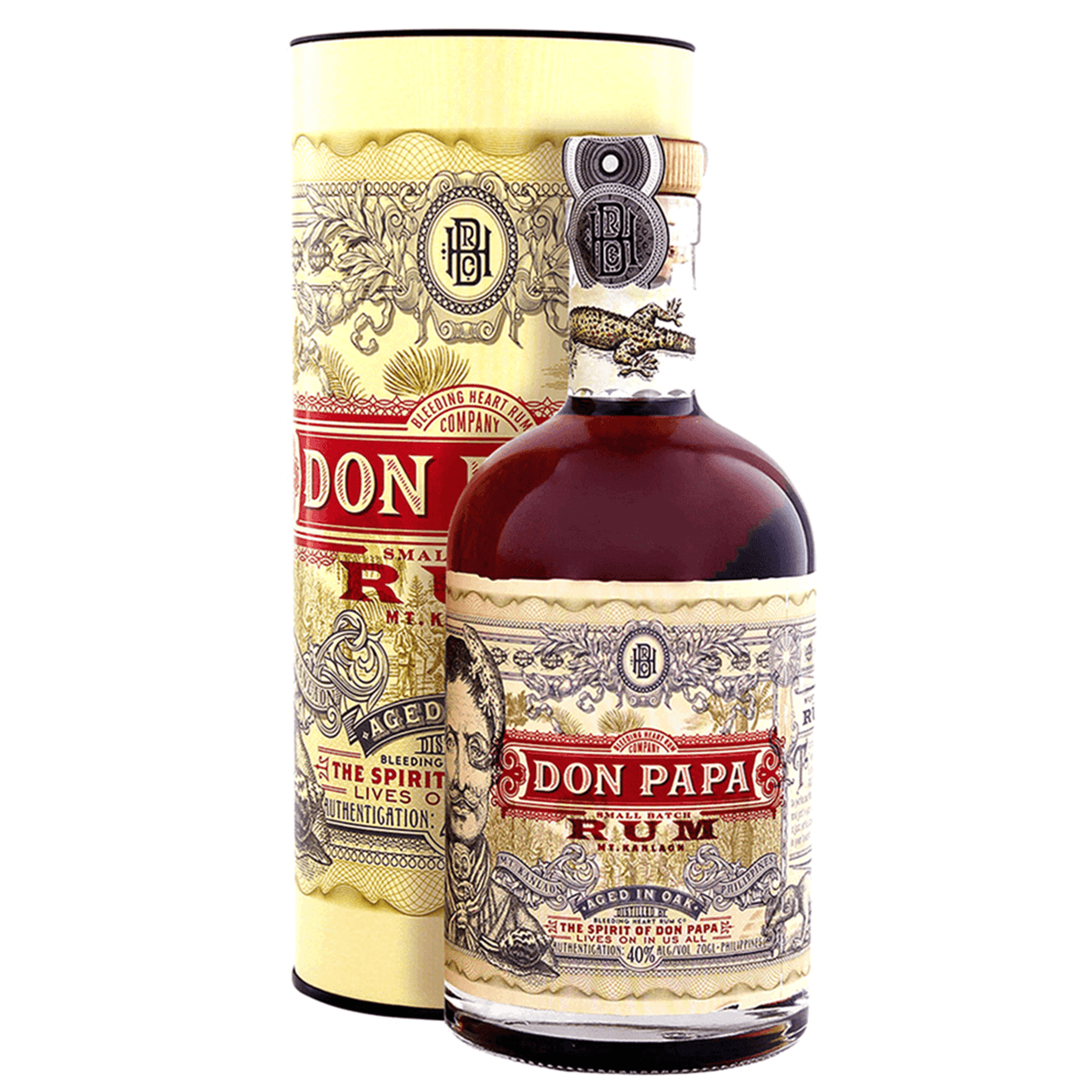 Rum Don Papa single island 7 anni edizione ex barboun ex rioja (astucciato)