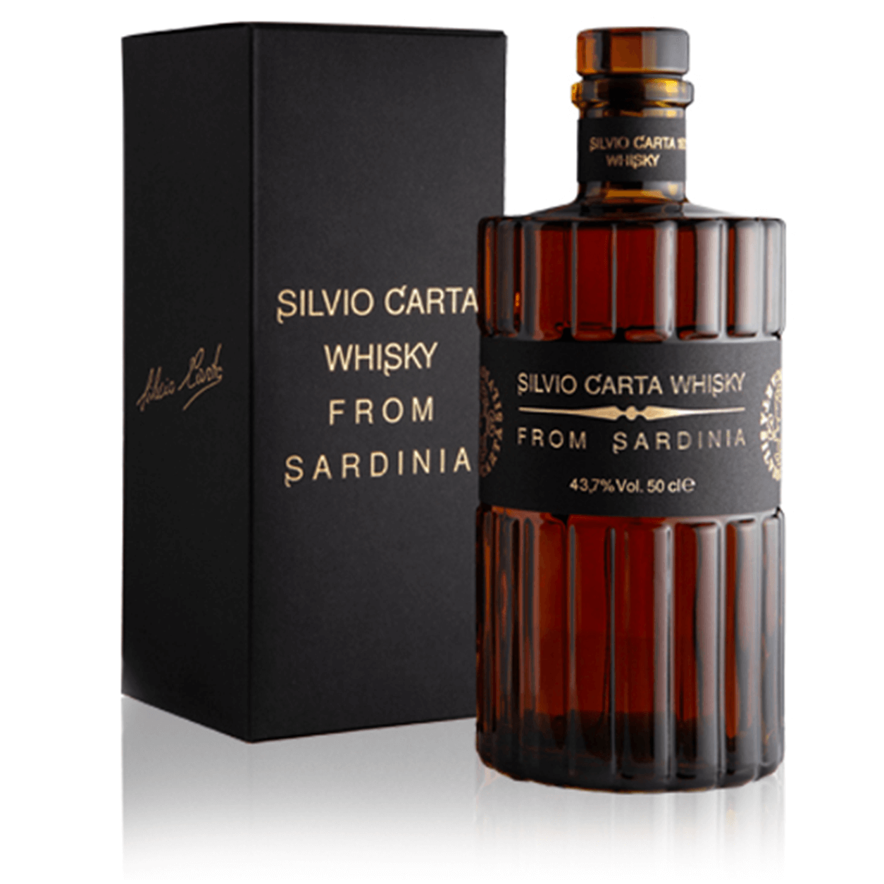 Whisky From Sardinia Single Malt botte da Ex Vernaccia Silvio Carta in astuccio