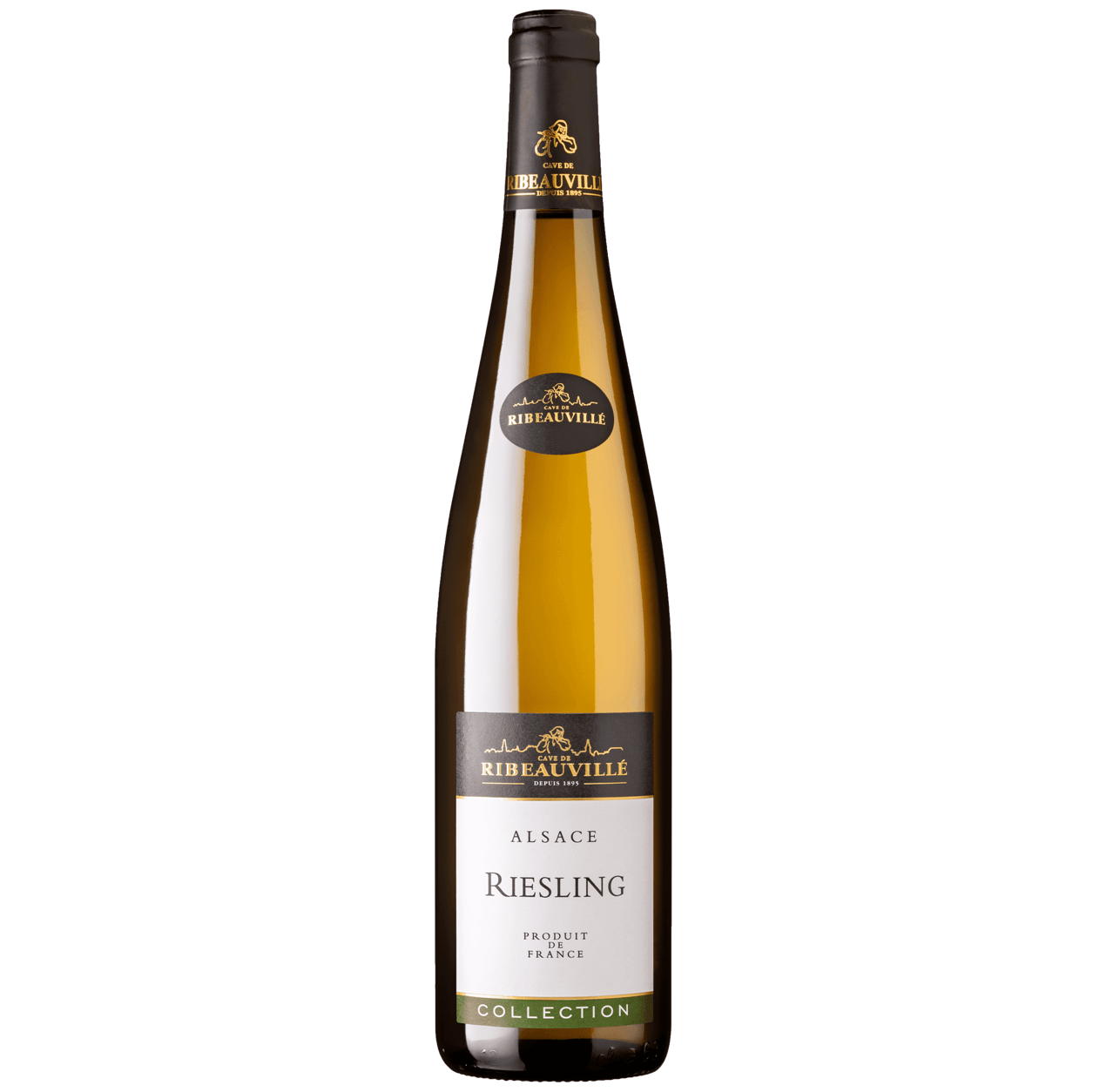 Il Riesling è il re dei vini d'Alsazia.
Secco e vivace, con aromi variegati che vanno dal fruttato (agrumi) al minerale (pietra focaia).
Nervoso all'attacco, in bocca appare poi ben equilibrato e lungo.
Vigneto collinare interamente raccolto a mano sulla famosa faglia geologica di Ribeauvillé che offre un'incredibile diversità di terroir.