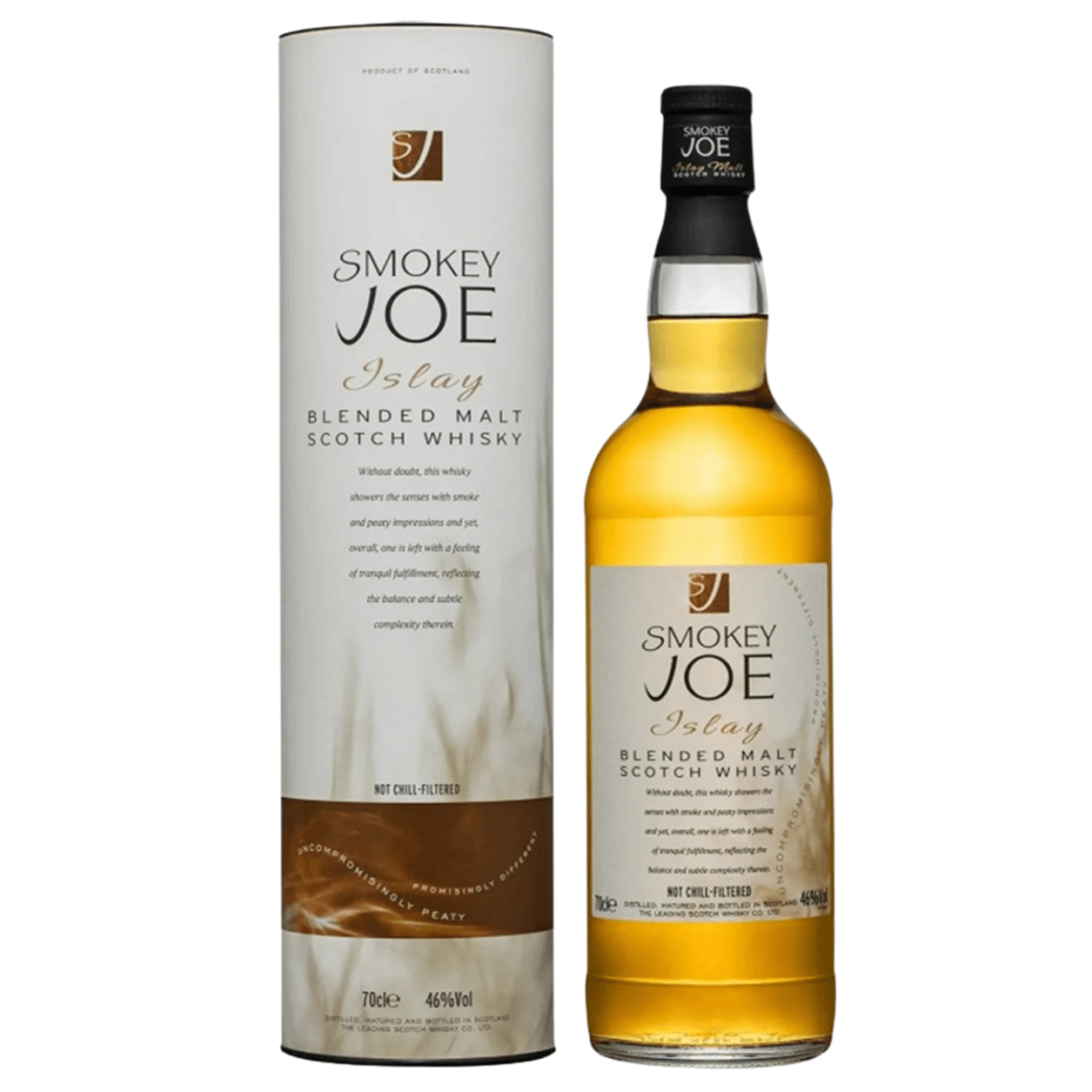 Distillato sull’isola di Islay, al largo della costa sud-occidentale scozzese. I malti di Islay utilizzati per la produzione di Smokey Joe sono molto particolari e prendono la loro caratteristica sia dalla torba locale, utilizzata per essiccare l’orzo, sia dalla vicinanza al mare. Per mantenere intatte le caratteristiche uniche e naturali. Non è filtrato per assicurare a tutte le componenti aromatiche di essere conservate.
NOTE DI DEGUSTAZIONE
Si presenta d’aspetto dorato con riflessi ambrati.