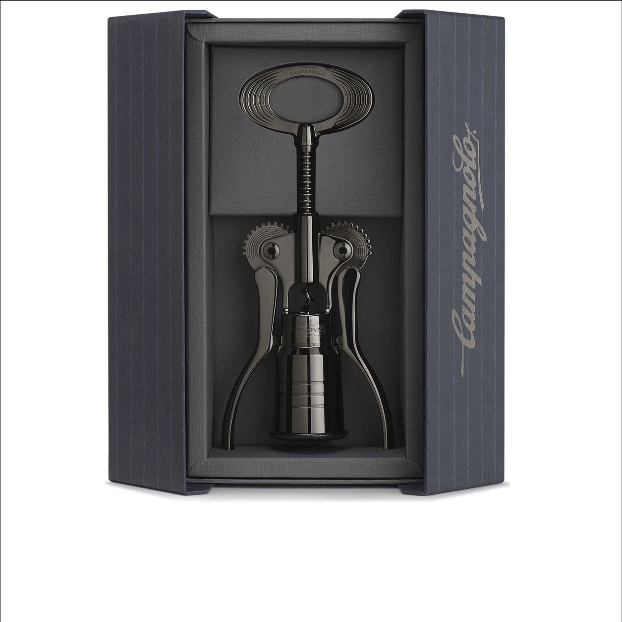 Cavatappi Campagnolo Nero Cromato Big in scatola regalo (in omaggio un cavatappi doppia mandata)