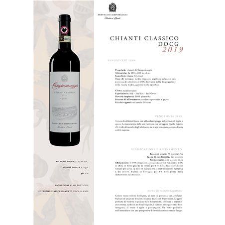 Chianti Classico Docg Tenuta di Campomaggio Radda in Chianti 2019