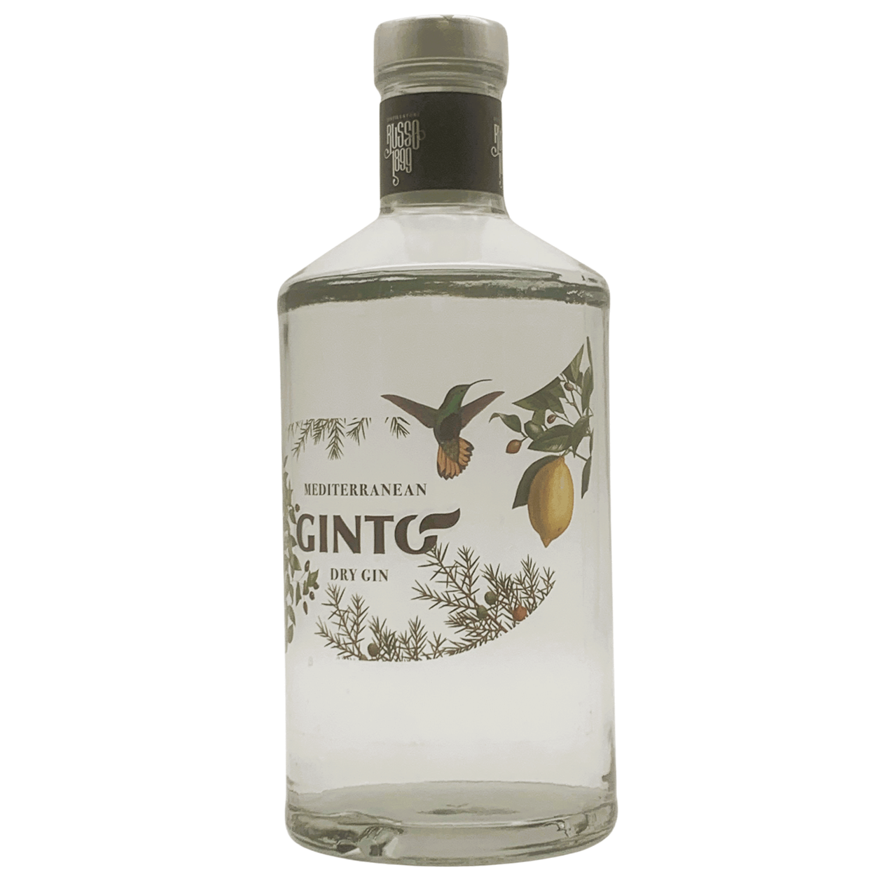 Gintò 70cl Gin Mediterraneo Dry Distillatori Russo 1899