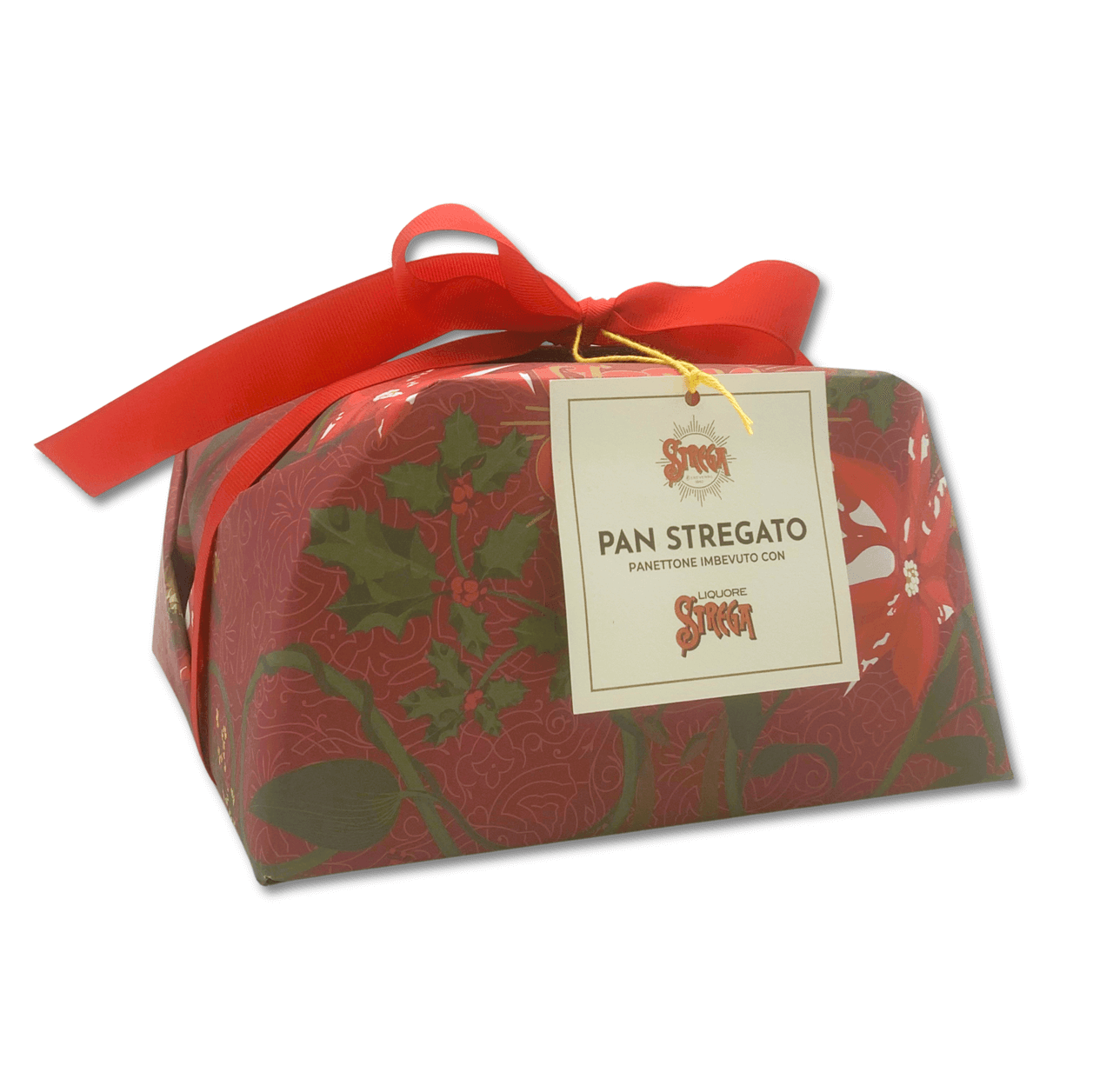 Pan Stregato + Rinforzo Panettone Imbevuto di liquore Strega Alberti 850G. Natale 2025 in busta regalo Strega