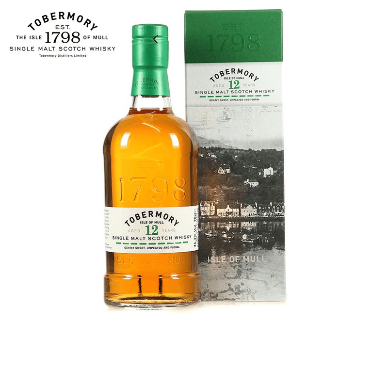 astuccio Single % 12 Whisky anni in Tobermory 70cl 46,3 vol Malt
