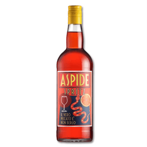 Aspide Spritz è la dimostrazione di come i confini non esistano. Da un lato richiama l’aperitivo alla base del famosissimo cocktail veneto amato in tutto il mondo, dall’altro racchiude nelle sue spire i profumi e i sapori della Sardegna, che porta al naso e al palato aprendosi in modo travolgente e originale.

Riporta gli agrumeti e la macchia mediterranea insieme alla suadente cannella. Lievissimi refoli di resina e pinoli.

Assaggio vivace, stuzzicante e coinvolgente, presenta una sottile nota amaricante 