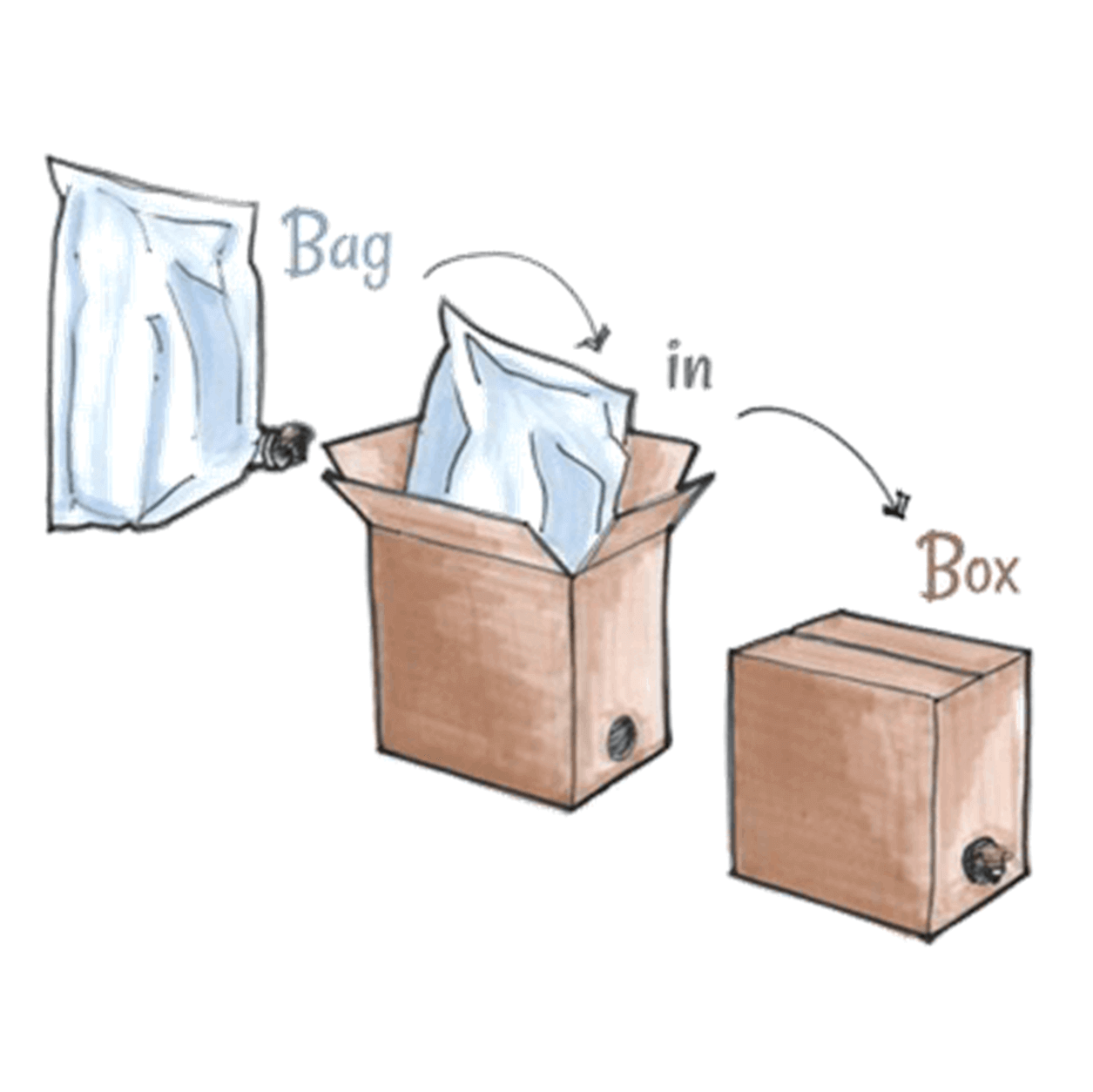 Bag in Box Pinot Grigio Ramato Lunaria Orsogna Biodinamico Demeter Vegan 3 Litri