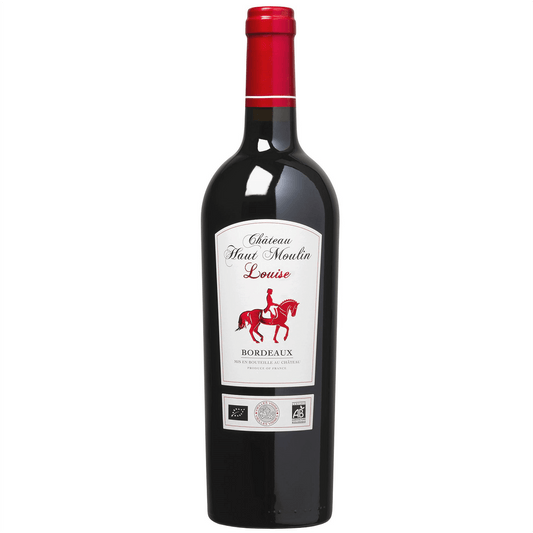 Proprietà di famiglia da quattro generazioni, gestita da Christophe Chapron dal 1992.
L'azienda è in fase di sviluppo, che si riflette nell'ampliamento delle cantine nel 2011,
e la loro certificazione in Agricoltura Biologica. I vini dello Château Haut Moulin vengono regolarmente premiati con medaglie in vari concorsi: Parigi, Bordeaux Vins
d'Aquitaine, Macon e Vinalies Internationales.

Nota di degustazione:
Colore rosso intenso con riflessi ramati. Al naso rivela aromi di ciliegie sotto brandy, cuoio e ca