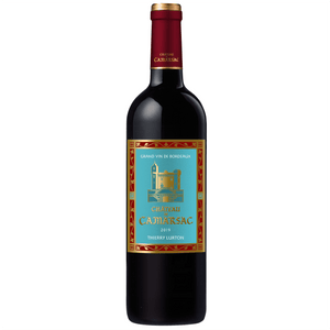 Situato tra Bordeaux e Saint Emilion, nel cuore dell'Entre-Deux-Mers,
La fortezza di Camarsac, eretta su una collina e circondata dai suoi vigneti, è una delle
luoghi più incredibili e più incantevoli di Bordeaux

Le uve vengono raccolte quando le bucce sono completamente mature, la macerazione è lunga, seguita dall'affinamento in rovere. 

Nota di degustazione:
Il colore è scuro e intenso. Al naso è fresco, con aromi di frutti neri. La bocca è rotonda e strutturata. Il finale è persistente 