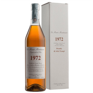 Dal colore giallo intenso il Brandy del 1972 al naso ha profumo speziato tipico del legno.

Si avvertono note più marcate dovute al lungo riposo in botte miste a note più dolci e delicate.

Al palato il gusto pieno conferma il profumo intenso.