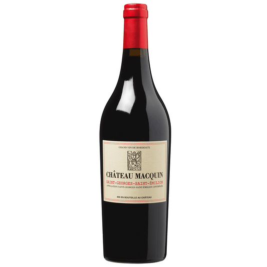 Château Macquin è stato creato da Albert Macquin che fu il primo agronomo ingegnere a ripiantare dopo la fillossera. Con meno di 200 ettari la denominazione Saint-Georges
è il più piccolo dei satelliti di Saint Emilion.
Ora Denis et Christine Corre Macquin gestiscono il vigneto di 31 ettari, coltivati principalmente a Merlot, producono vini potenti, forti e generosi che non hanno motivo di vergognarsi dei loro prestigiosi vicini di Saint-Emilion.

Affinamento: 1/3 in botte di rovere per 12 mesi. 25% di bott