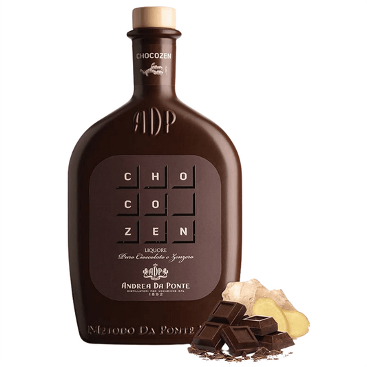 Cremoso liquore nato dall’unione in perfetto equilibrio tra Vecchia Grappa di Prosecco, puro cioccolato e zenzero. L’intensità delle note aromatiche del cioccolato, particolarmente ricco e intenso, vengono risaltate dalla grappa invecchiata.

La base è ottenuta dalla preparazione del cacao delle migliori varietà, delicatamente profumata con bacelli di vaniglia, e poi  unita al latte. Successivamente al liquore viene aggiunta la Vecchia Grappa di Prosecco Andrea Da Ponte.

Disponibile in&nbsp;bottiglia 