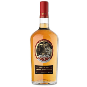 Una grappa limpida e sincera, dal color giallo paglierino, nata dalla selezione di vinacce da Prosecco dei colli di Conegliano e invecchiata 3 anni in fusti di rovere di Slavonia.

Il suo bouquet è reso unico dalle delicate essenze di fiori e legni balsamici che invitano il palato ad appropriarsi del suo gusto morbido e deciso, puro nelle sue note vanigliate che si aprono a sentori di mela e sfumature di crosta di pane.