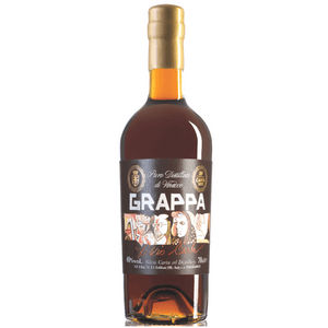 Grappa di vinacce ottenuta con distillazione discontinua nell’alambicco in rame che si riserva solo ai migliori prodotti, come in questo caso.

Il distillato, poi, invecchia in modo naturale per oltre un anno in piccole botti di castagno. 

Aspetto: Colore ambrato con riflessi dorati dovuti all’invecchiamento.

Profumo: Delicato, fine, con note floreali che riconducono alla materia prima.

Sapore: Morbido e floreale con note di mandorla, miele e mela verde che sfumano in un leggero sentore di vaniglia 