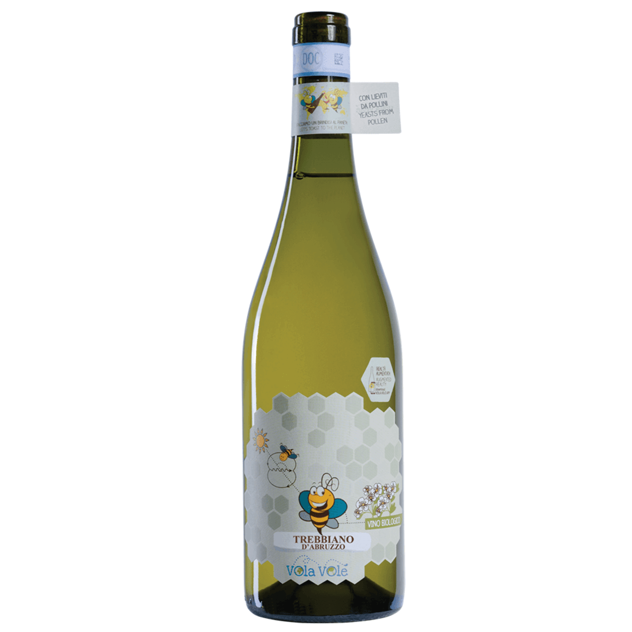 Trebbiano d'Abruzzo  Dop Vola Volè Orsogna Biologico Biodiversity Friend Vegan 75cl