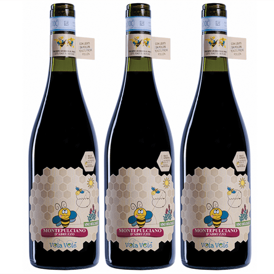 3X Montepulciano d'Abruzzo Dop Vola Volè Orsogna Biologico Biodiversity Friend Vegan 3X75cl