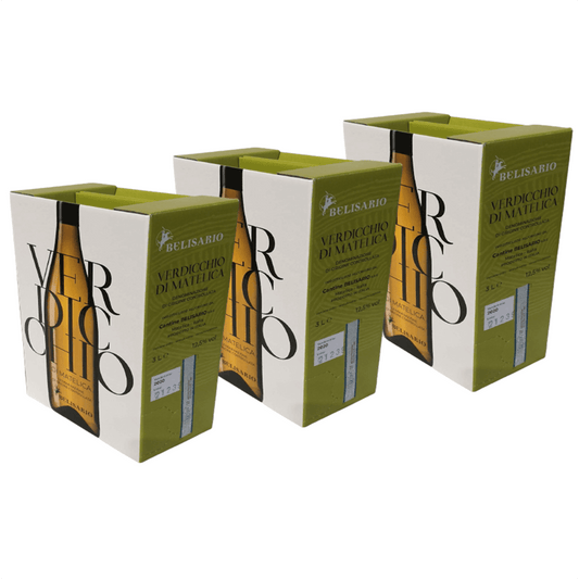 X 3 Verdicchio di Matelica Dop Belisario in Bag in Box 5 litri