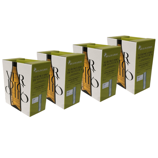 X 4 Verdicchio di Matelica Dop Belisario in Bag in Box 5 litri