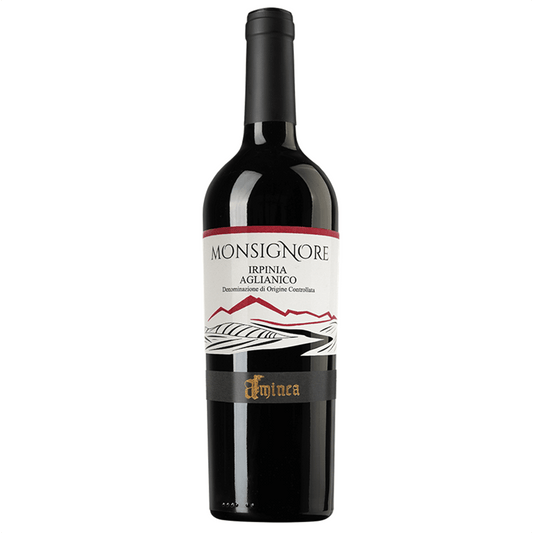 Magnum Irpinia Aglianico DOC Monsignore 13,5%vol Aminea Astucciato (chiusura in ceralacca)