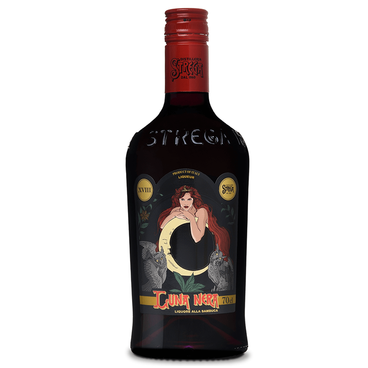 Unica nel suo genere, la Luna Nera è il nostro liquore scuro alla sambuca.

Il gusto è piacevolmente dolce, intenso e ricco, con una piacevole persistenza delle note di anice.

Ideale dopo il caffè e anche on the rocks o con l’aggiunta di un chicco di caffè, è un classico reinventato, grazie al misterioso colore scuro dai riflessi violacei.