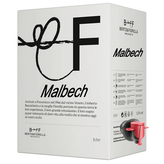 3 Litri Malbech Rosso Trevenezie in Bag in Box Berto & Fiorella Baccichetto Friuli 12,5% vol