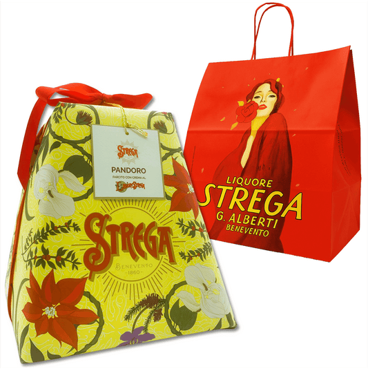 Il Pandoro Strega Alberti è ottenuto dalla lievitazione naturale e da ingredienti accuratamente selezionati. La gustosa e leggera crema al Liquore Strega gli conferisce un sapore unico ed inconfondibile.