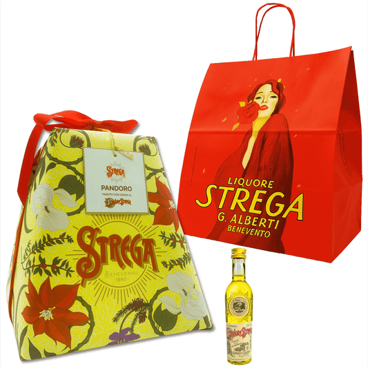 Il Pandoro Strega Alberti è ottenuto dalla lievitazione naturale e da ingredienti accuratamente selezionati. La gustosa e leggera crema al Liquore Strega gli conferisce un sapore unico ed inconfondibile.

Con Mignon di Liquore Strega per bagnare il panettone. Sublime!

🎁 In confezione regalo per sorprendere i tuoi amici, non devi pensare tu alla confezione.
