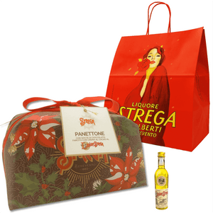 Il Panettone Strega Alberti è ottenuto dalla lievitazione naturale e da ingredienti accuratamente selezionati. La golosa farcitura con crema al cioccolato al Liquore Strega dona un inconfondibile tocco di personalizzazione a uno dei dolci più amati della tradizione natalizia.

Con Mignon di Liquore Strega per bagnare il panettone. Sublime!

🎁 In confezione regalo per sorprendere i tuoi amici, non devi pensare tu alla confezione.
