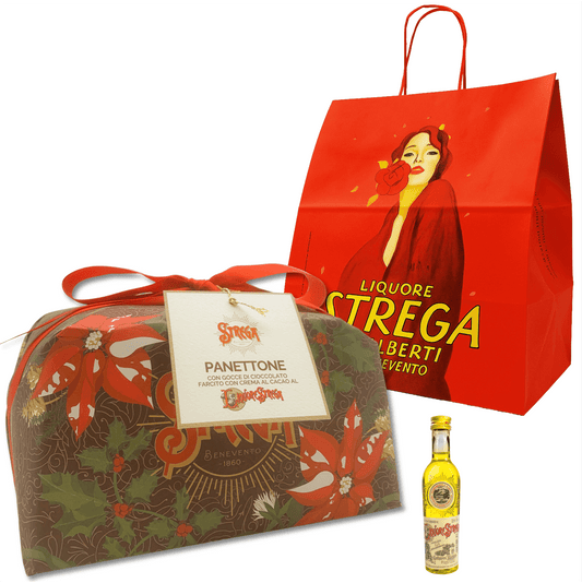 Il Panettone Strega Alberti è ottenuto dalla lievitazione naturale e da ingredienti accuratamente selezionati. La golosa farcitura con crema al cioccolato al Liquore Strega dona un inconfondibile tocco di personalizzazione a uno dei dolci più amati della tradizione natalizia.

Con Mignon di Liquore Strega per bagnare il panettone. Sublime!

🎁 In confezione regalo per sorprendere i tuoi amici, non devi pensare tu alla confezione.