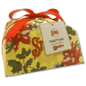 Il Panettone Strega Alberti è ottenuto dalla lievitazione naturale e da ingredienti accuratamente selezionati. La golosa farcitura con crema al Liquore Strega dona un inconfondibile tocco di personalizzazione al tipico panettone con uva sultanina e scorze candite di arancia.