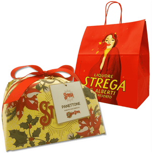 Il Panettone Strega Alberti è ottenuto dalla lievitazione naturale e da ingredienti accuratamente selezionati. La golosa farcitura con crema al Liquore Strega dona un inconfondibile tocco di personalizzazione al tipico panettone con uva sultanina e scorze candite di arancia.