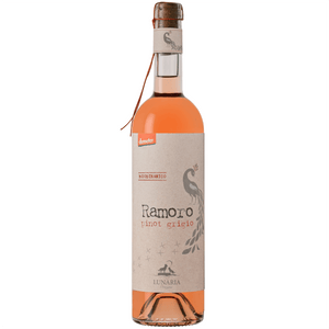 Originario della Borgogna (mutazione gemmaria del Pinot Nero) e il nome francese “pinot” deriva da “pin” che significa letteralmente “pino” per la forma del grappolo come una piccola pigna. Non è un’uva bianca e, a maturazione è grigio-rossastro o ramato.

Coltivato a capanne (tendone o pergola abruzzese), la forma di allevamento che più di tutte restituisce alla vite il suo naturale sviluppo vegetativo.

La fermentazione spontanea lavora con quanto la natura offre ogni anno e affida alla forza 