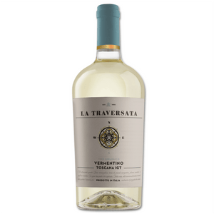 Questo vino è prodotto da uve Vermentino coltivate nel vigneto la Traversata sulle colline della costa Toscana nei pressi di Pisa. 

Colore: Giallo paglierino con riflessi dorati. Profumo: Complesso al naso, con note floreali e sentori di pesca, fiori, salvia e rosmarino. Sapore: Persistente, ampio e ben equilibrato dalle note minerali.