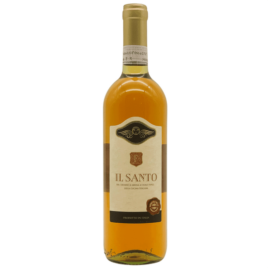 Vino dolce dall’intenso colore ambrato, al naso è caldo, etereo con intensi profumi di frutta secca, miele e note balsamiche. In bocca è dolce, morbido, di consistenza quasi oleosa per l’elevata concentrazione del vino, con finale leggermente tannico. Elevata la persistenza gusto-olfattiva.


Abbinamento prediletto con i classici cantucci e con tutta la pasticceria secca