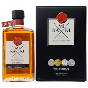 Kamiki è un blended whisky di malto, non filtrato a freddo, creato in lotti limitati (small batch) con rari whisky al malto giapponese, è il primo whisky al mondo con finitura in botti di cedro giapponese.

Lotto n°5 di 5 prodotti