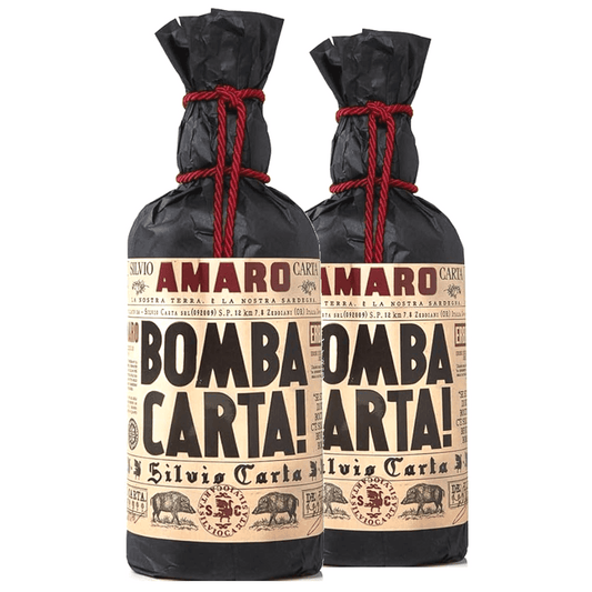 Questo amaro è composto esclusivamente da botaniche sarde, alcune autoctone ed altre ormai naturalizzate dell’isola ma il vero segreto è la dolcificazione tramite miele di corbezzolo.

Se siete stanchi di buttare giù bocconi amari, c’è solo un rimedio: bevete l’Amaro Bomba Carta! 

Ultimo nato della celebre azienda di Oristano, questo amaro è composto esclusivamente da botaniche sarde, alcune autoctone ed altre ormai naturalizzate dell’isola ma il vero segreto è la dolcificazione tramite miele di corbezzolo