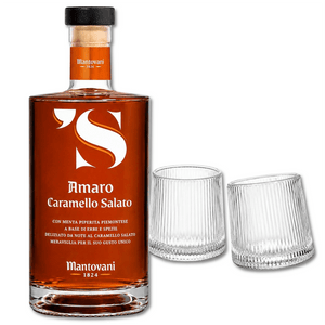 'S Mantovani Salted Caramel Bitter 70cl 28%vol in a gift bag