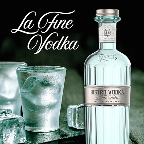 Vodka Bistro La Fine 70cl in busta regalo da enoteca