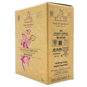 3 litri Cerasuolo d'Abruzzo DOC Rosato Bio Vegan in bag in box Duchi di Castelluccio 13%vol