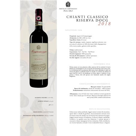 Chianti Classico Riserva 2018 Docg Tenuta di Campomaggio Radda in Chianti