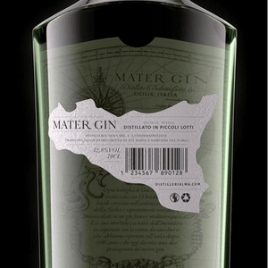 Gin Mater Sicilia Stile London Dry 70cl in busta regalo da enoteca