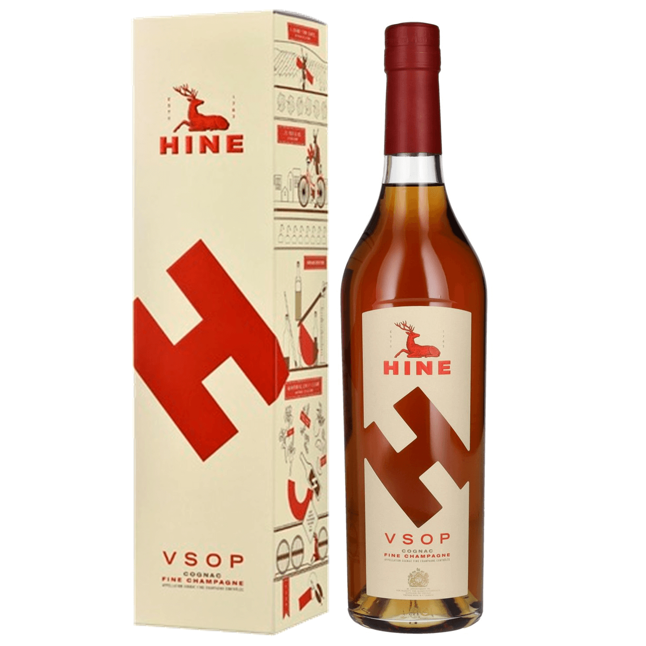 Cognac  H Fine Champagne Cognac V.S.O.P. Hine 70cl astucciato