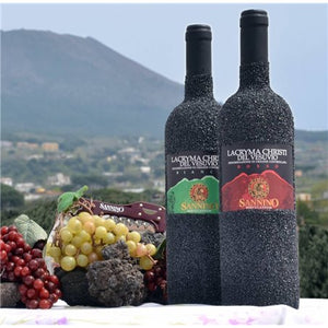 Lacryma Christi del Vesuvio Rosso DOP Sannino Herculaneum in Pietra Lavica 75cl