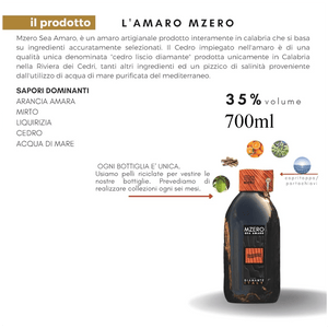 MZero 70CL Sea Amaro Calabria in busta regalo da enoteca