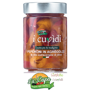 Peperoni in Agrodolce Senza additivi e conservanti in olio extravergine di oliva La Cupa