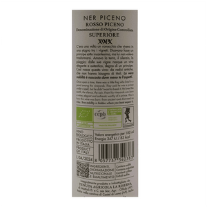 3x Rosso Piceno Superiore Doc Ner Piceno Vino Rosso Biologico FIVI Tenuta la Riserva 3x75cl