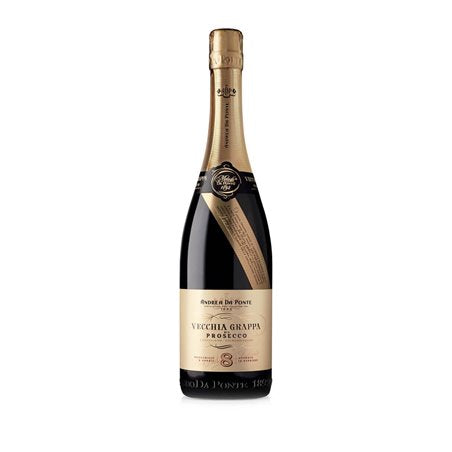 Vecchia Grappa di Prosecco 8 Annate Andrea Da Ponte 70cl in confezione regalo con 2 calici